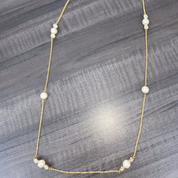 Kate Spade Scattered Pearl Gold Long Necklace - Picture 4 of 9